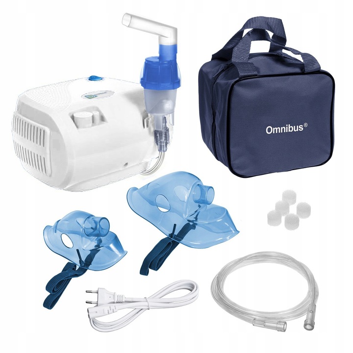 INHALATOR OMNIBUS CN116 NEBULIZATOR PRACA CIĄGŁA GRATIS ZESTAW DO INHALACJI