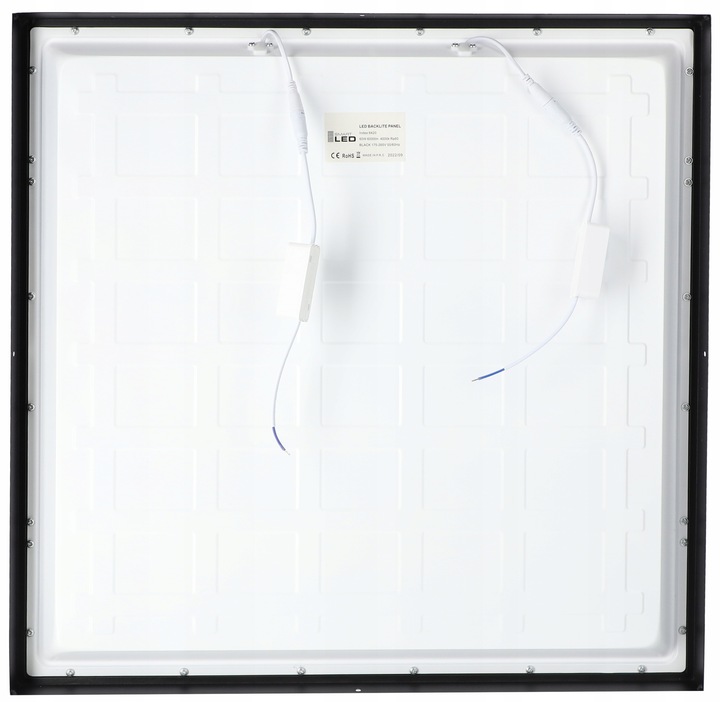 Panel LED natynkowy 60W czarny 60x60cm Plafon lampa sufitowa kwadrat