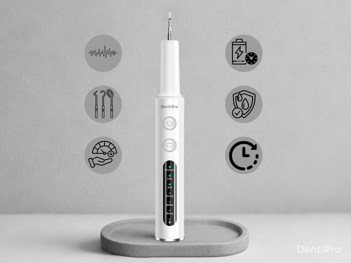 Skaler Ultradźwiękowy Dentystyczny Do Zębów - 4 tryby do usuwania