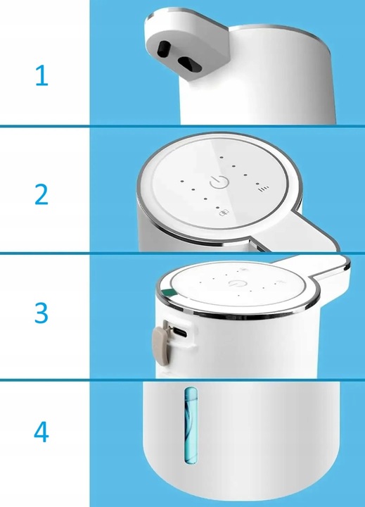 Bezdotykowy automatyczny dozownik mydła żelu szamponu dyspenser płynów