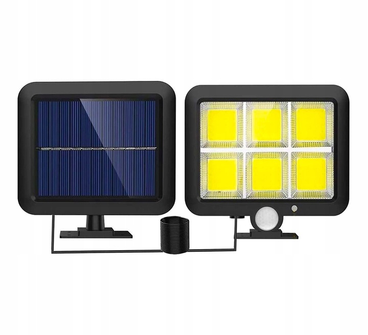 2x Lampa solarna LED z czujnikiem ruchu zmierzchu