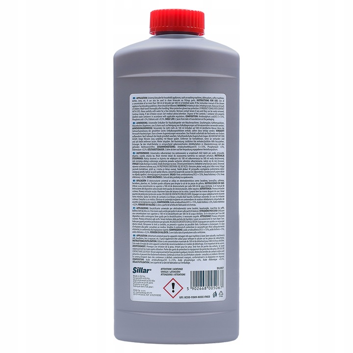 Sillar duży odkamieniacz do ekspresu do kawy i urządzeń AGD 1l - w