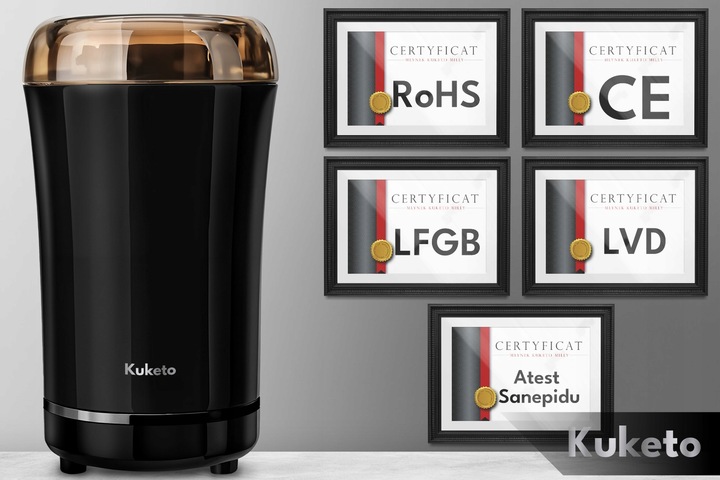 MŁYNEK DO MIELENIA KAWY ELEKTRYCZNY ROZDRABNIACZ ZBÓŻ ORZECHÓW MOCNY