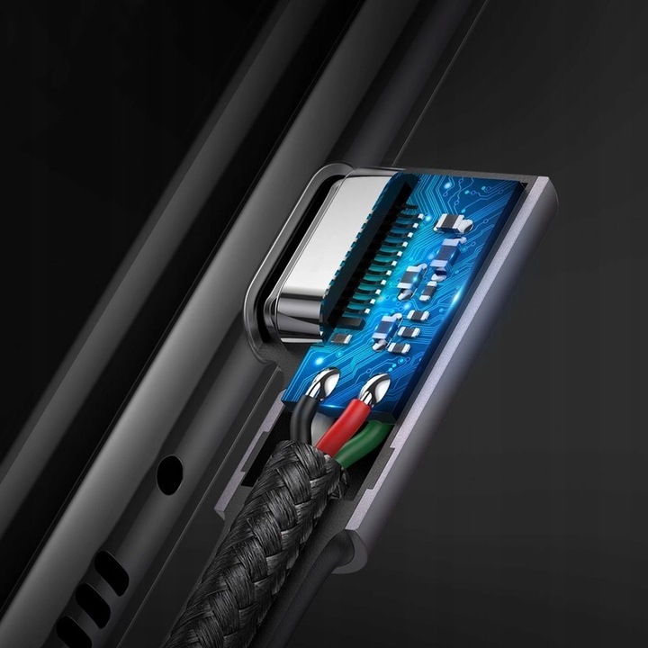 UGREEN KABEL PRZEWÓD USB-C DO USB-C KĄTOWY PD 3A 60W 1M JAKOŚĆ ORYGINAŁ