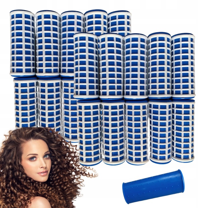 TERMOLOKI WAŁKI NA GORĄCO TERMICZNE DO WŁOSÓW LOKÓW ŚREDNIE 20 mm 20 SZTUK