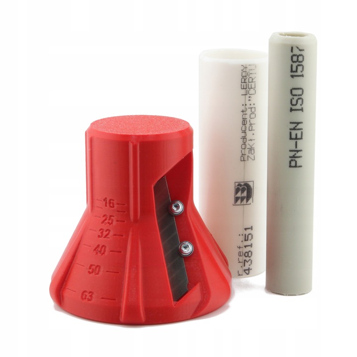 Gratownik gradownik fazownik kalibrator do rur PE PEX PVC 16-63 mm ostrze