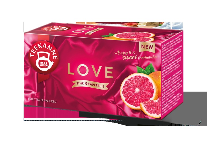 Herbata owocowa w torebkach Teekanne Love grejpfrut 20szt x9
