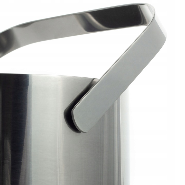 WIADERKO do LODU COOLER pojemnik TERMICZNY do chłodzenia SREBRNY + szczypce