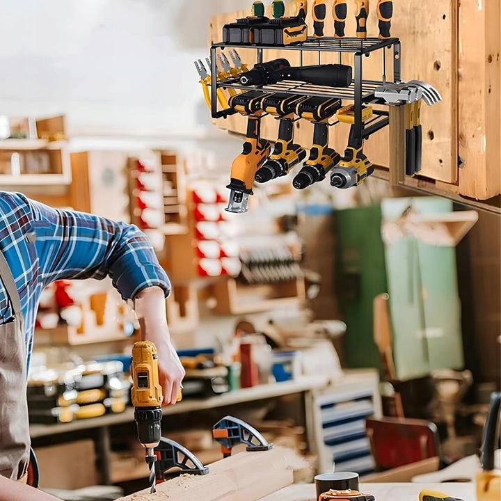 REGAŁ GARAŻOWY Ścienny Półka Wieszak ORGANIZER na Elektronarzędzia