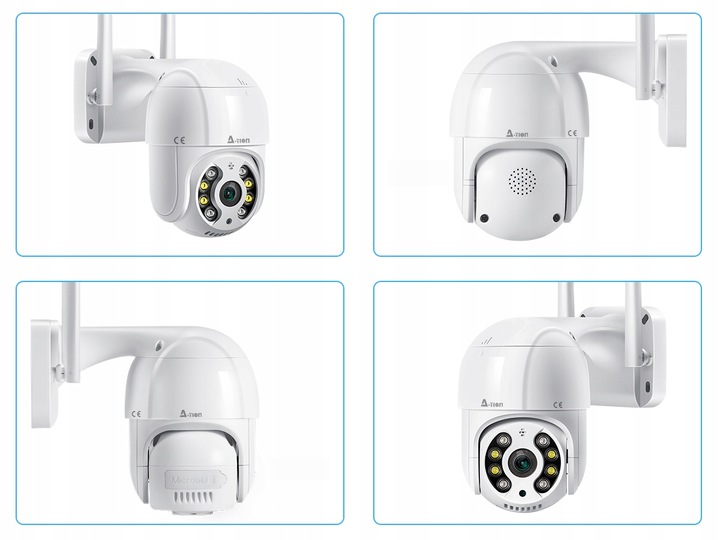 KAMERA WIFI IP SMART ZEWNĘTRZNA OBROTOWA FULL HD 4MP 2K ZOOM 4x DETEKCJA