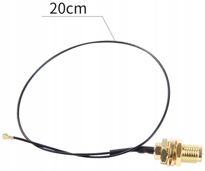 Zestaw anten anteny 2x 6Dbi Intel karta Wifi 2.4GHz 5GHz M.2 IPEX 4 RP-SMA