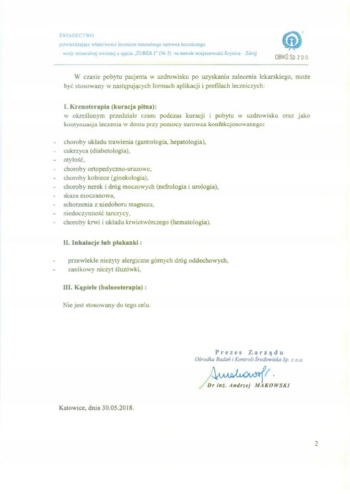 Zuber Naturalna woda lecznicza trawienie 0,5 l x 12 szt