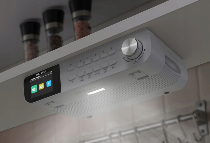 RADIO CYFROWE KUCHENNE PODSZAFKOWE PODWIESZANE FM/DAB+ BLUETOOTH