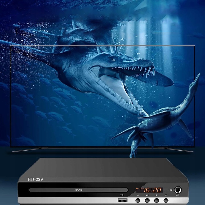 DVD EVD CD ODTWARZACZ HD1080P HDMI/AV/USB PODWÓJNE GNIAZDO MIKROFONU