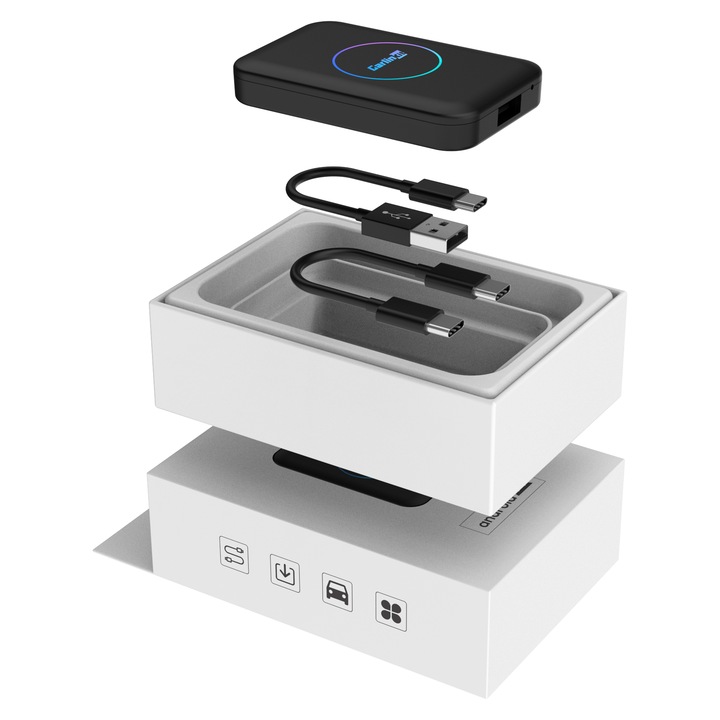 ADAPTER CARLINKIT 5.0 TBOX ANDROID AUTO APPLE CARPLAY BEZPRZEWODOWY