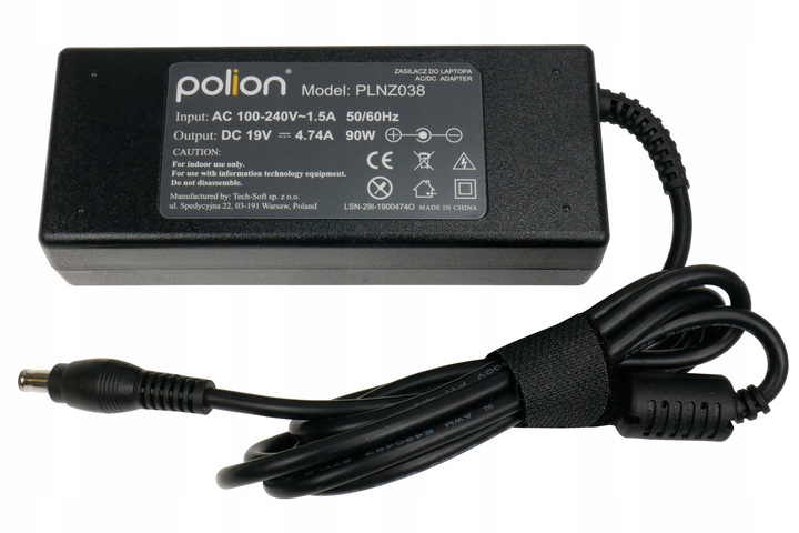 Ładowarka 90W do laptopa SAMSUNG 19V 4,74A wtyk 5,5x3,0mm pin