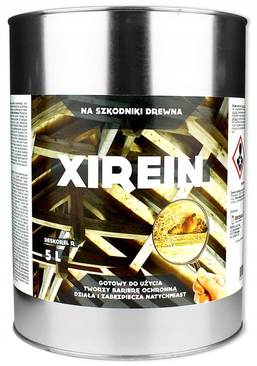 ŚRODEK PŁYN ZWALCZA KORNIKI SPUSZCZELE KOŁATKI TERMITY XIREIN