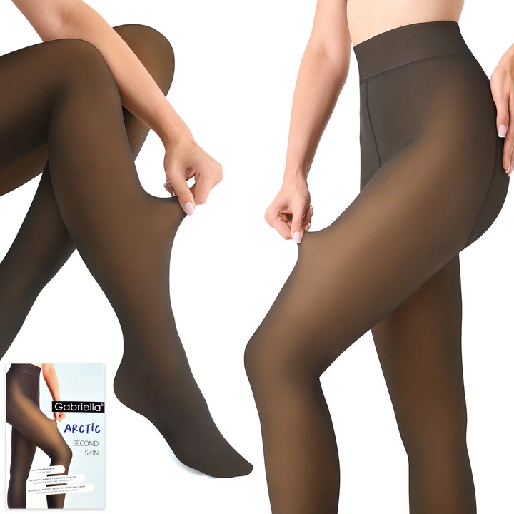 RAJSTOPY OCIEPLANE Gabriella Arctic Second Skin 500DEN wyszczuplające - 4/5