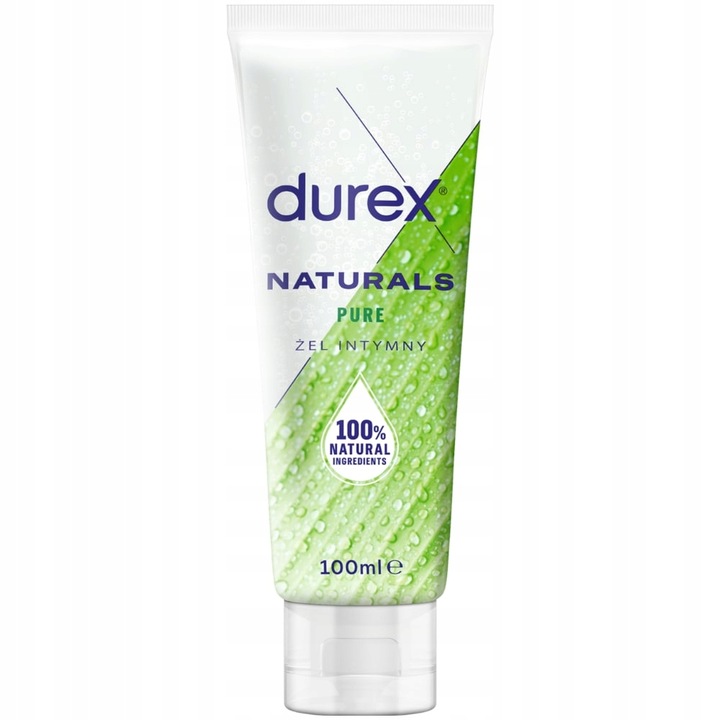 Żel Intymny DUREX NATURALS PURE Nawilżający 100 ml Lubrykant na Bazie Wody