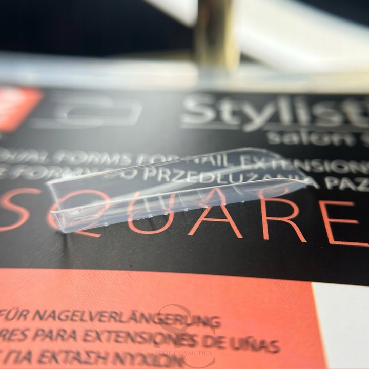 Claresa Stylistic Górne Formy do akrylożelu dual form Kwadrat 120szt Square