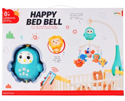 KARUZELKA KARUZELA MUZYCZNA DLA DZIECI SÓWKA DO ŁÓŻECZKA POZYTYWKA Z PILOT