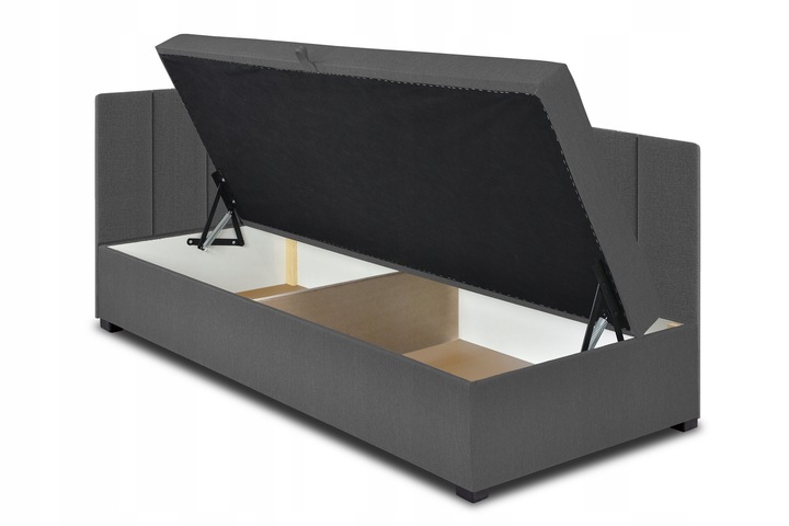 Tapczan pojedynczy łóżko z materacem Katrina 90 cm