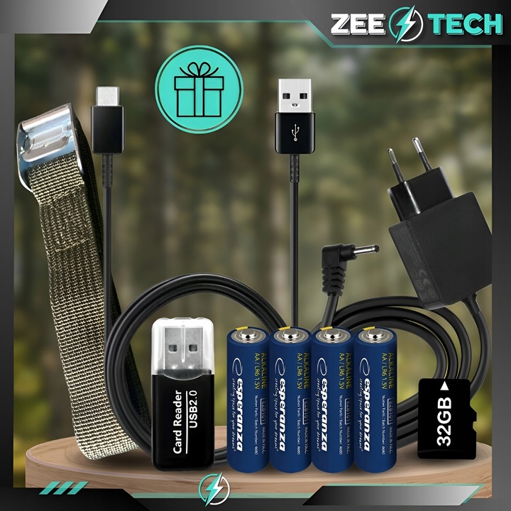 FOTOPUŁAPKA KAMERA MYŚLIWSKA LEŚNA IR 940nm PL MENU KARTA 32GB +