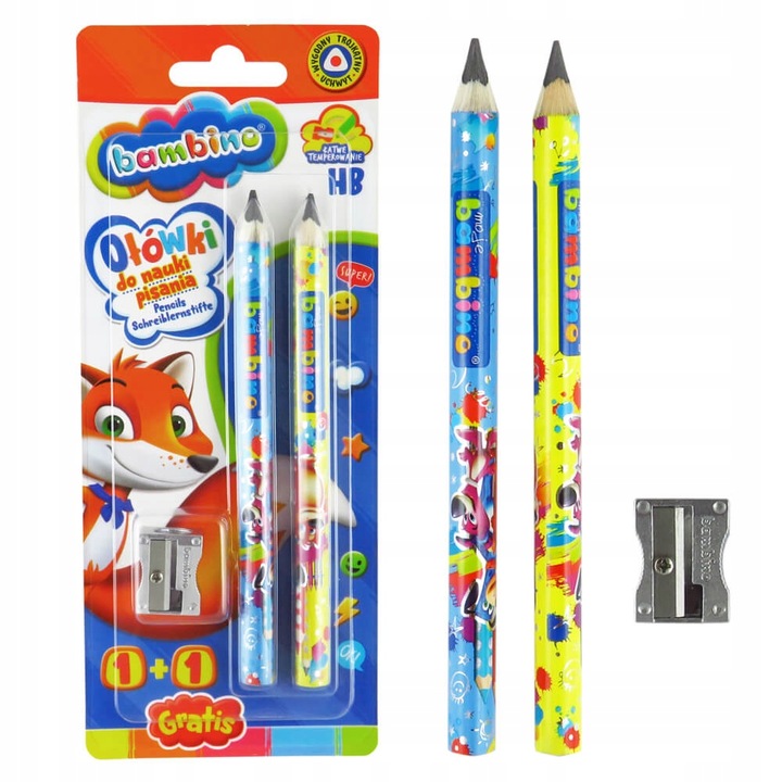 WYPRAWKA SZKOLNA KLASY 0-3 BAMBINO 15 ELEMENTÓW, ZESTAW PRZYBORÓW SZKOLNYCH