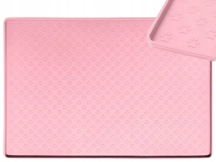 MATA PODKŁADKA POD MISKI DLA PSA KOTA SILIKON 48x30 MIĘKKA WYTRZYMAŁA