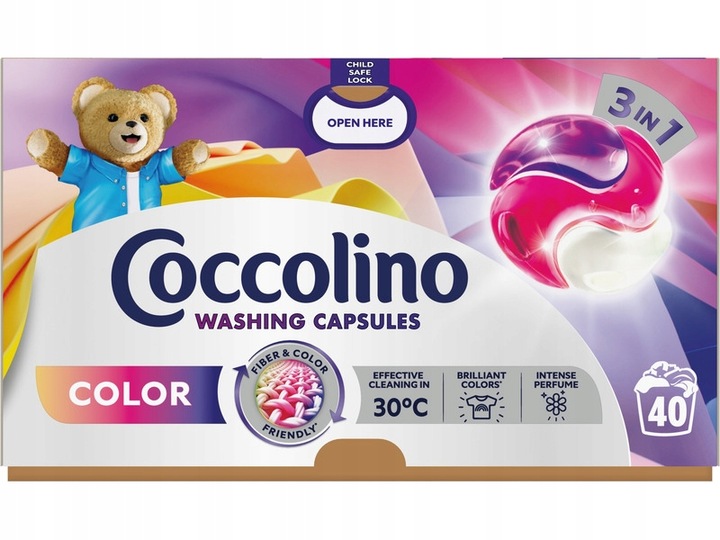 Kapsułki do prania COCCOLINO Care Color 40 szt.