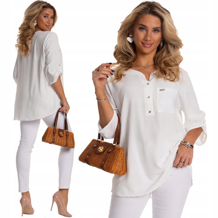 Piękna Klasyczna Rewelacyjna Kobieca BLUZKA Dużo Rozmiarów