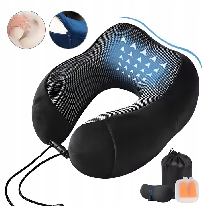 PODUSZKA PODRÓŻNA TURYSTYCZNA ROGAL DO SAMOLOTU + OPASKA + ZATYCZKI