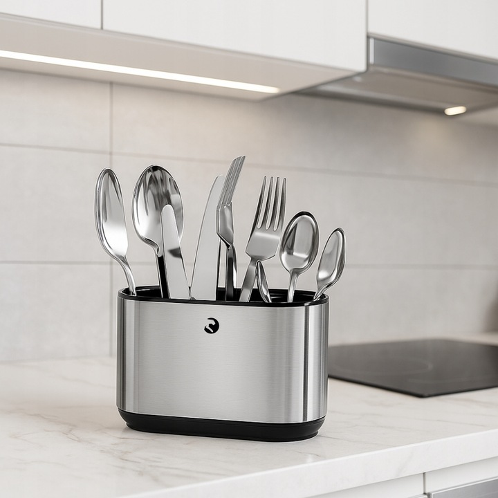 OCIEKACZ NA SZTUĆCE STAL NIERDZEWNA KUCHENNY POJEMNIK ORGANIZER