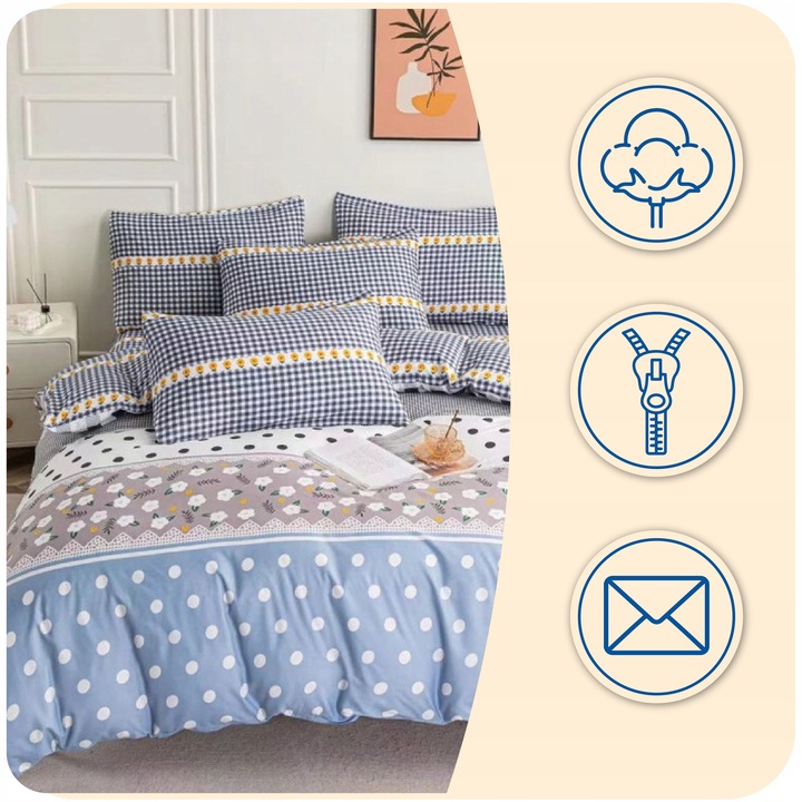 Pościel 160x200 + 2 Poszewki Komplet Pościeli Miła Delikatna DUŻO WZORÓW