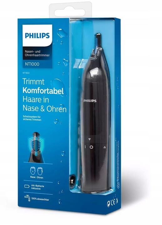 Trymer do nosa i uszu bezprzewodowy seria 1000 Philips NT1650/16
