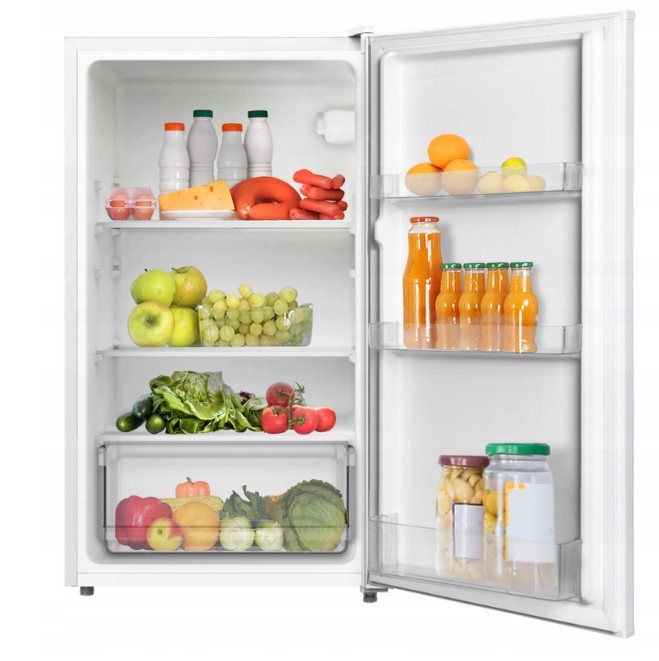 Dobra Mała Lodówka Hotelowa Biurowa Podblatowa 85cm Biała Pojemna