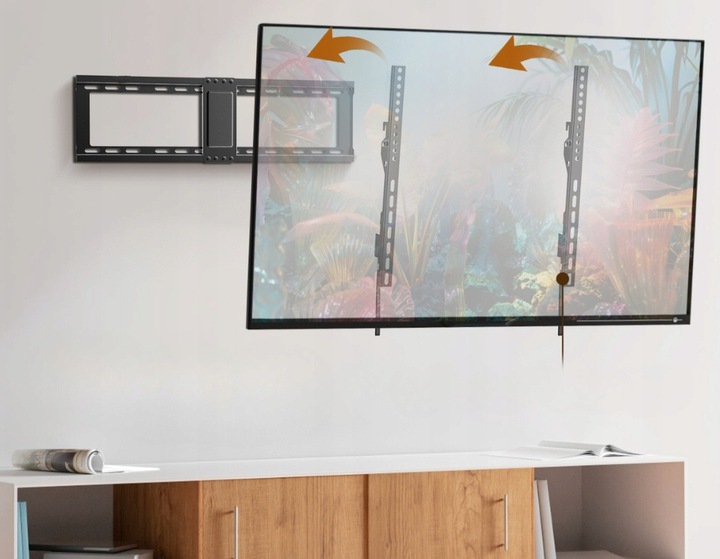 UCHWYT DO TELEWIZORA SLIM UNIWERSALNY 32-85 CALI SOLIDNY REGULOWANY