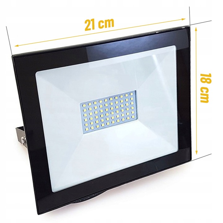 Naświetlacz halogen lampa LED z czujnik ruchu 50W CIEPŁY AUTOMATYCZNY IP65