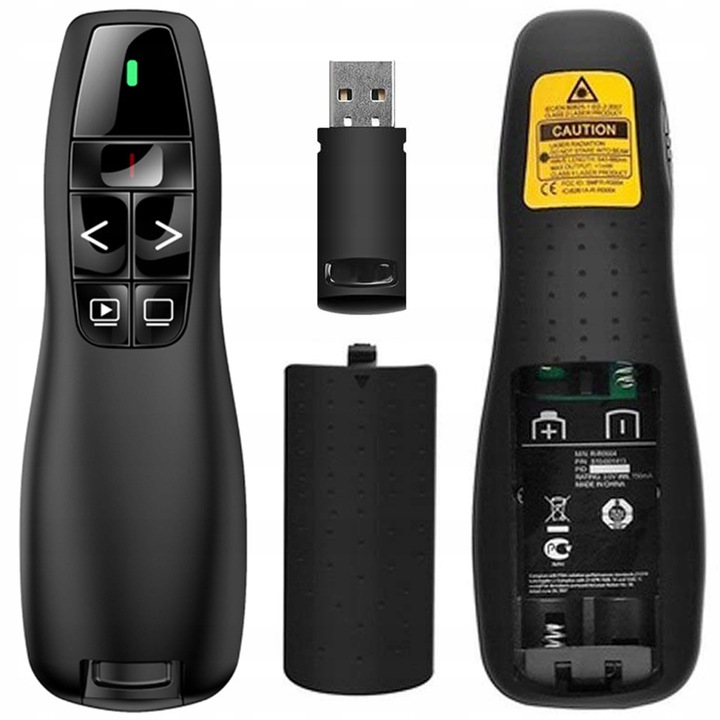 WSKAŹNIK PREZENTER LASEROWY PILOT BEZPRZEWODOWY DO PREZENTACJI LASER USB