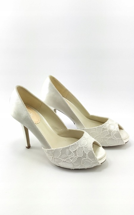 CZÓŁENKA ŚLUBNE BIAŁE 36