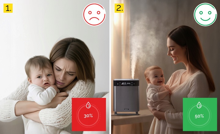 5w1 Nawilżacz powietrza Oczyszcza Jonizator Yoer AUTOMATYCZNY +Aromaterapia