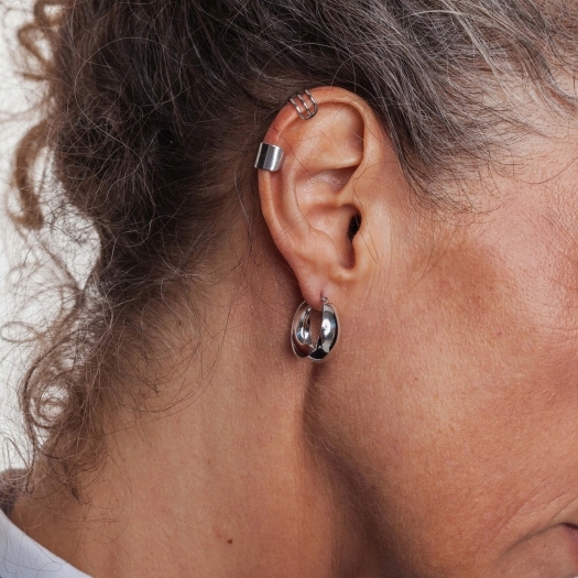 Nausznica srebrna gładka 7 mm ANIA KRUK