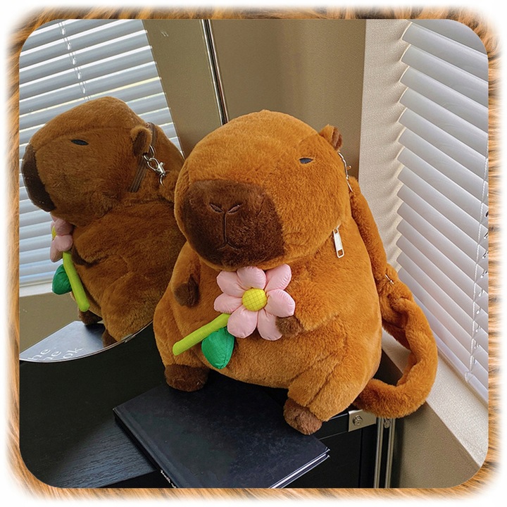 PLECAK PLUSZOWY KAPIBARA PLECACZEK CAPYBARA DO PRZEDSZKOLA SZKOŁY MASKOTKA