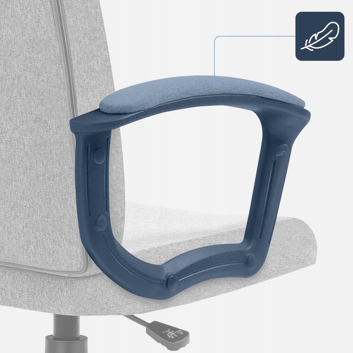 Fotel biurowy ergonomiczny MARK ADLER szary obrotowy regulowany do