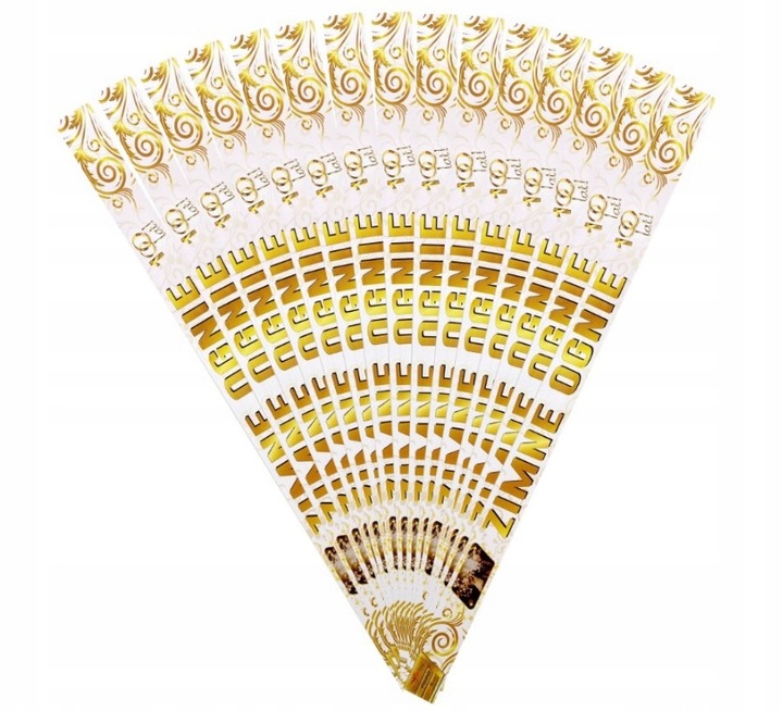 DŁUGIE ZIMNE OGNIE WESELNE 70cm 70 sztuk CS1970SW 150 sekund