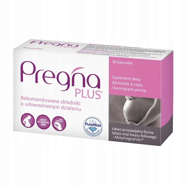 Pregna PLUS 30kap dla kobiet w ciąży NA 3 MIESIĄCE