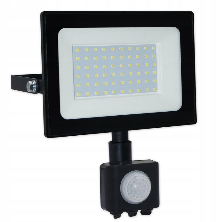 HALOGEN Naświetlacz CZUJNIK ruchu LAMPA LED 50W IP66 Reflektor 6000LM