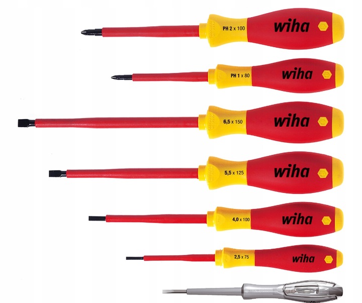 Zestaw wkrętaków izolowanych Wiha / wkrętaki dla elektryka 7 szt. /