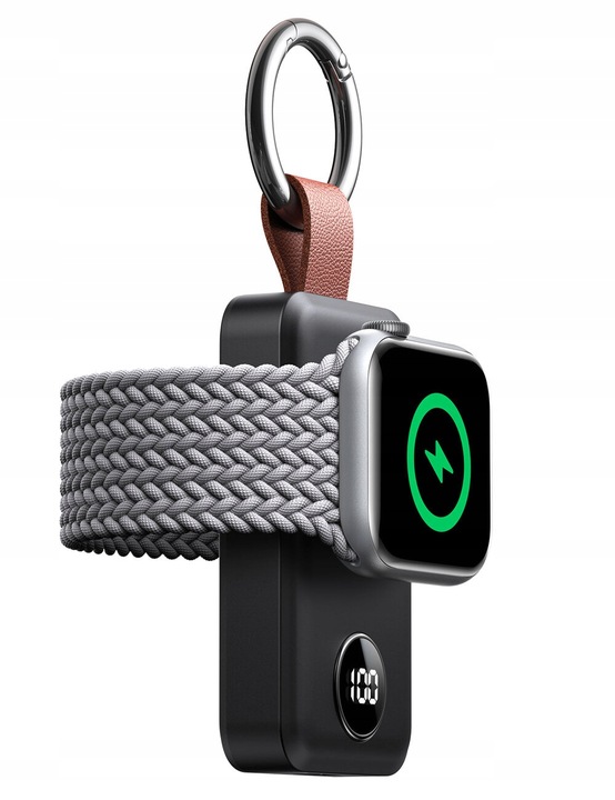 Joyroom powerbank bezprzewodowy 2000mAh 3W do Apple Watch czarny (JR-WQW01)