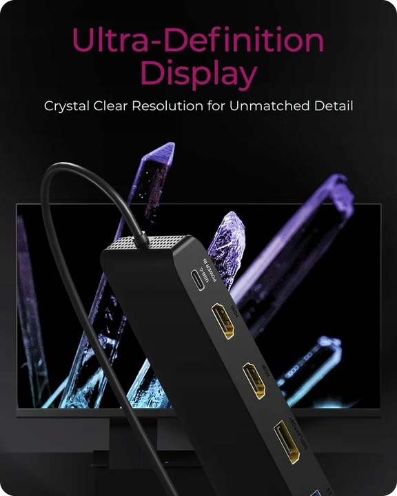 Stacja dokująca ICY BOX IB-DK2116-C USB 3.2 Gen 2 Typ C Czarna